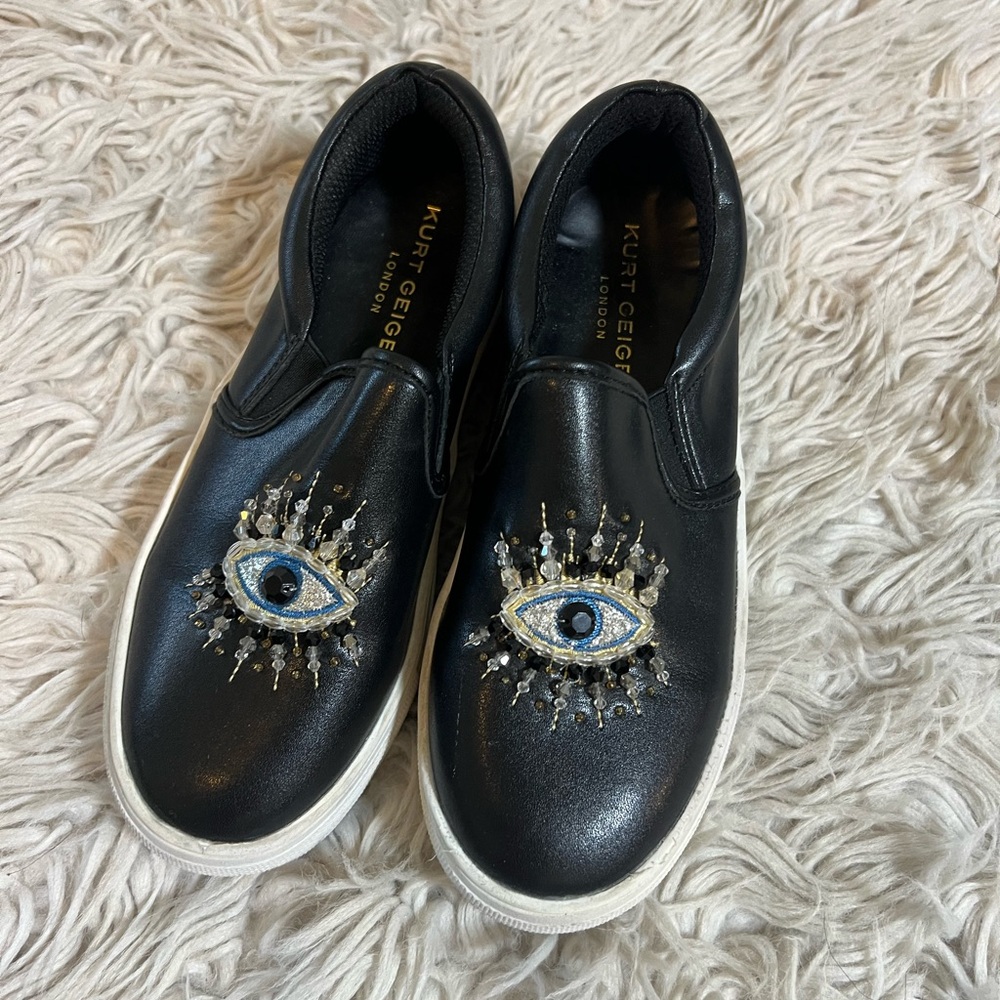 Kurt Geiger crystal eye slip on sneakers